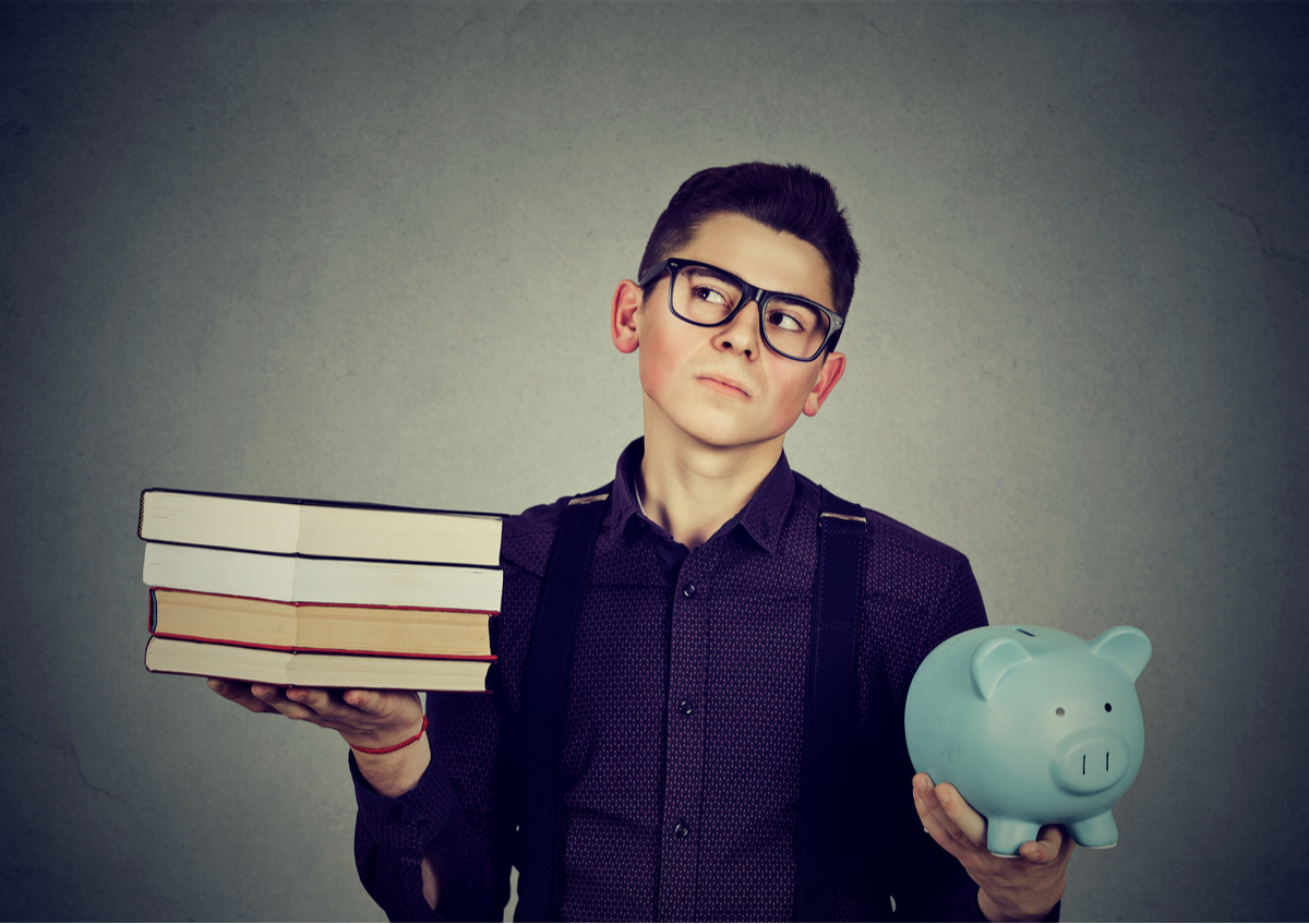 Student weighing his options.