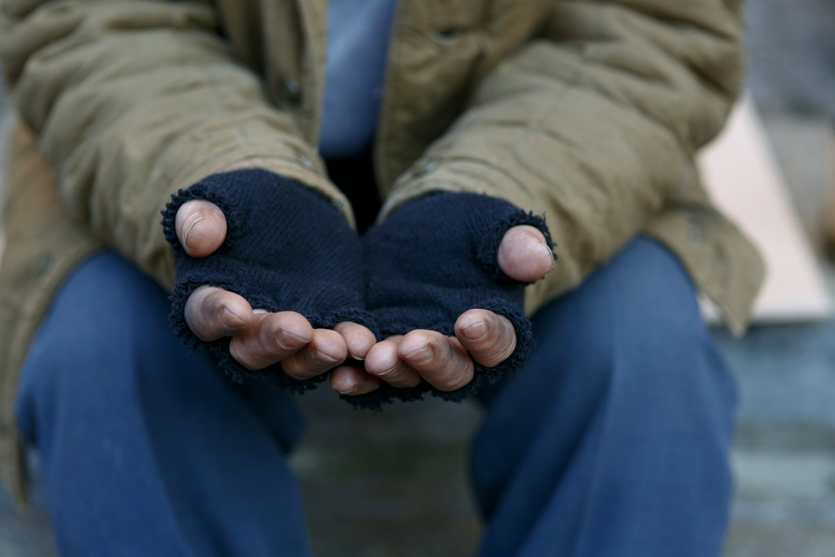 Homeless hands. 